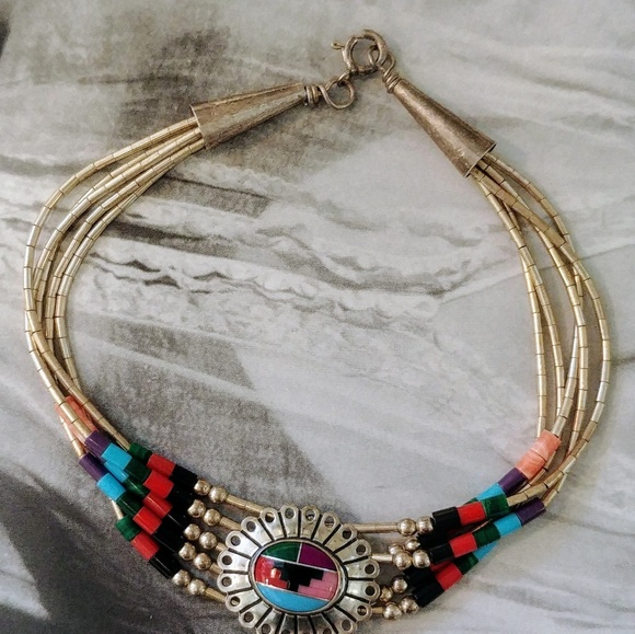 2pc STERLING Southwest Liquid Silver Bracelet - Picture 2 of 4